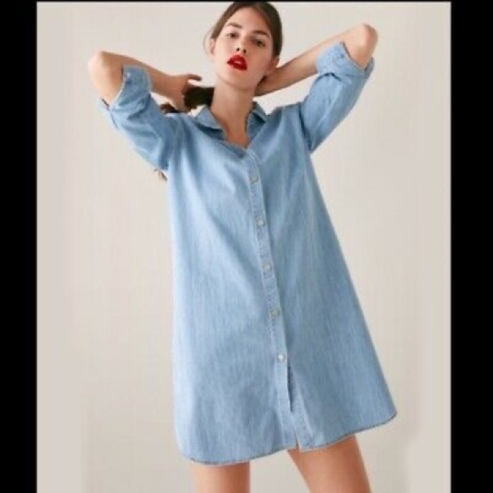 Zara denim Sz. Med Shirt Dress
